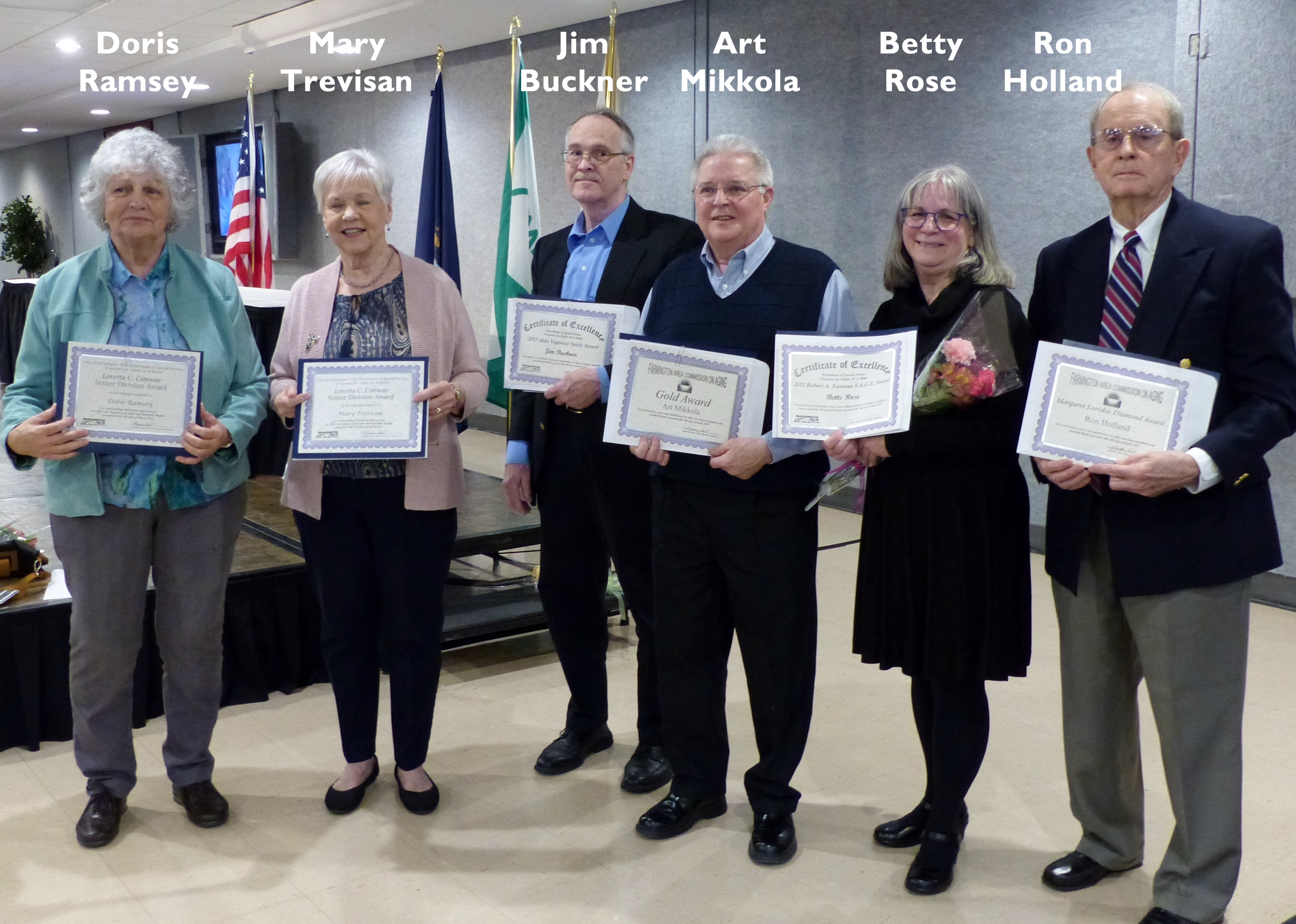 2017 Annual Volunteer award Winners