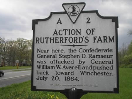 Historical Marker: Action at Rutherford's Farm